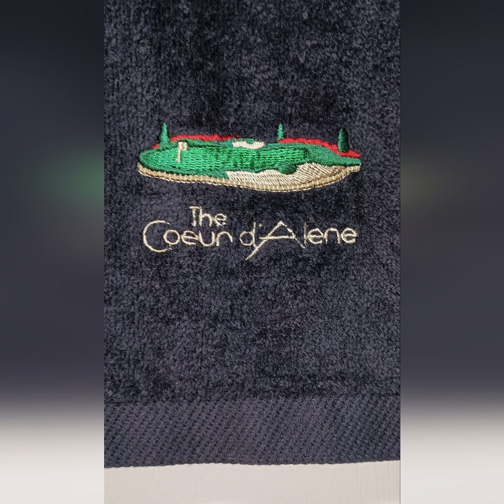 The Coeur d' Alene Resort Vintage Embroidered golf Towel
